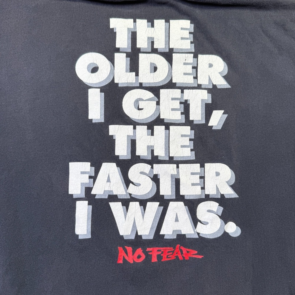 VTG No Fear‎ Motorsports Faded Worn USA Made Black Shirt Sz XXL Single Stitch - Picture 11 of 12